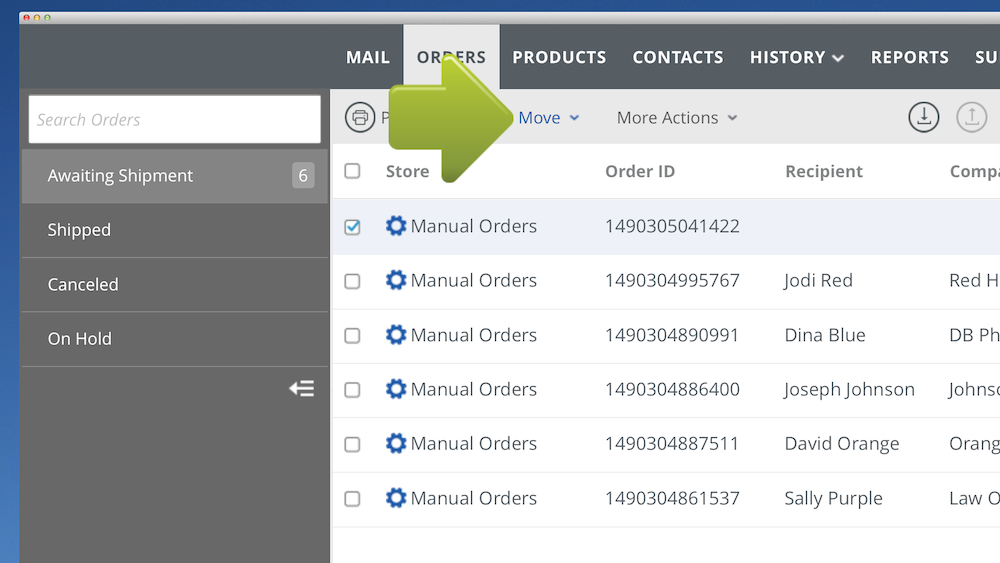 Create Manual Orders – Stamps