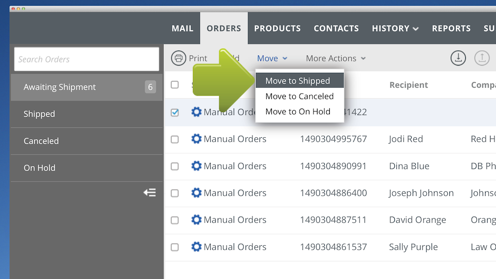 Create Manual Orders – Stamps