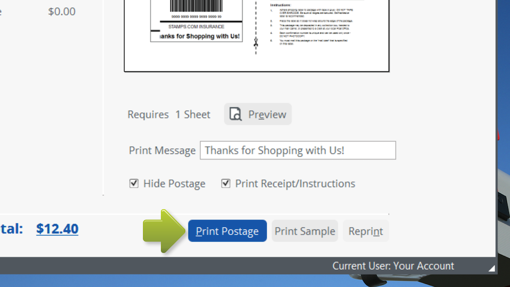 Create & Print Shipping Labels Stamps
