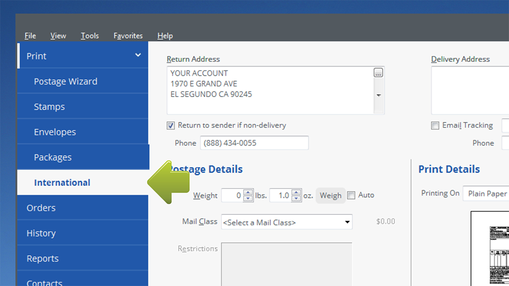 Create & Print Shipping Labels – Stamps