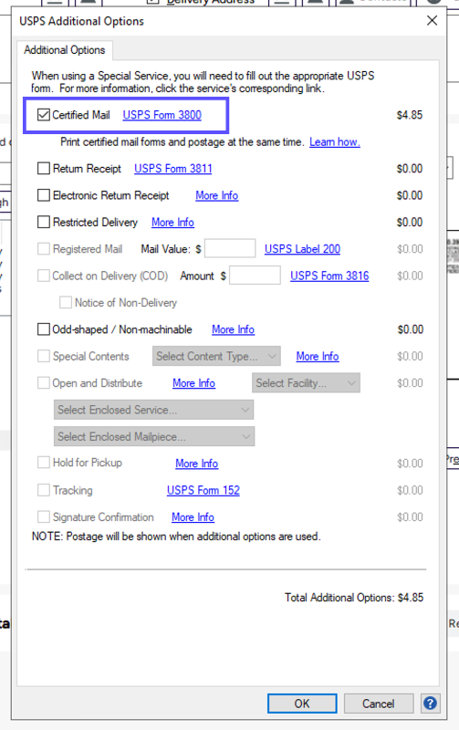 certifiedmailwinclientaddoptionswindowcertifiedmailboxchecked42022.png