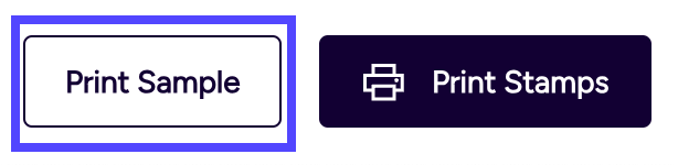 Box on the Print Sample button.